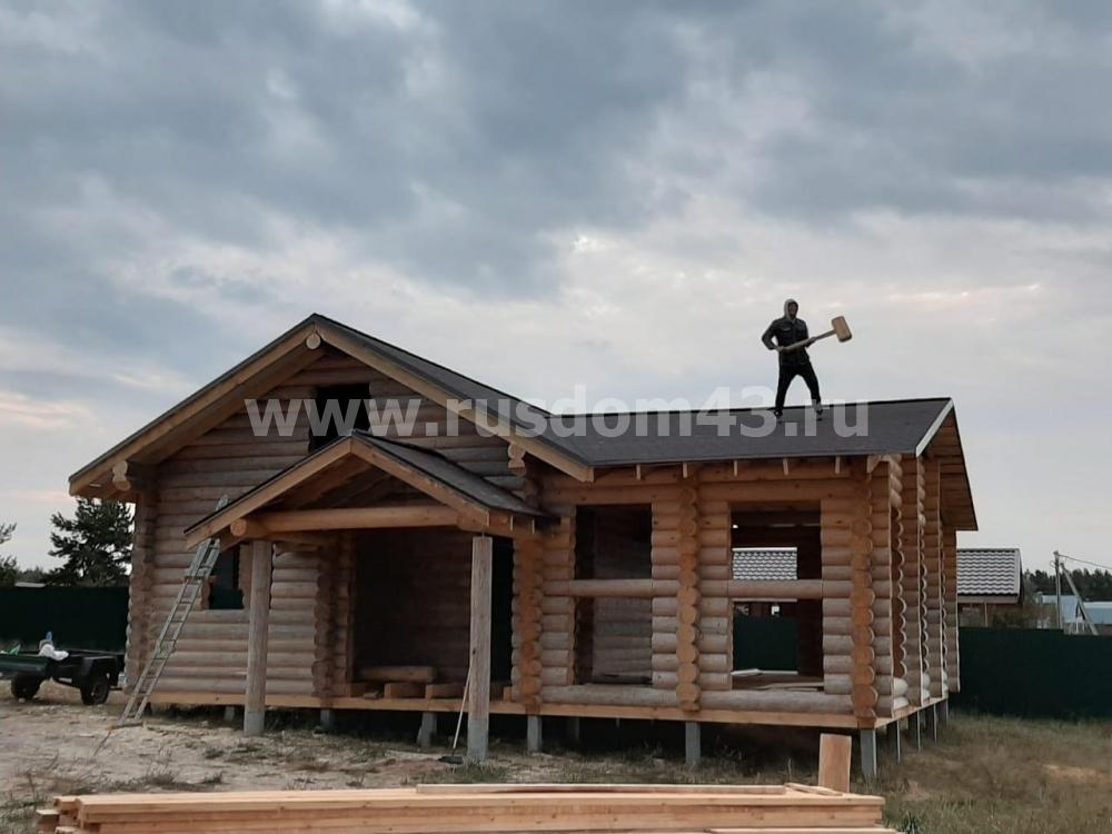 Строительство дома из сруба ручной рубки Павлово