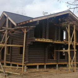 Построен новый дом из бревна в пос. Княжий луг Киров