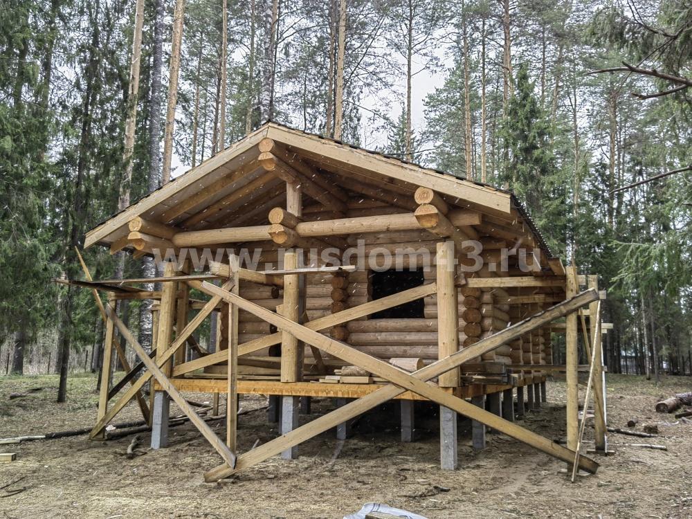Н-Ивкино Кировская область деревянный одноэтажный дом шале из сруба