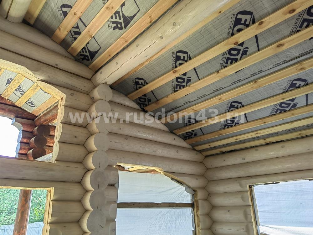 Внутренняя отделка в деревянном доме из сруба Стрижи