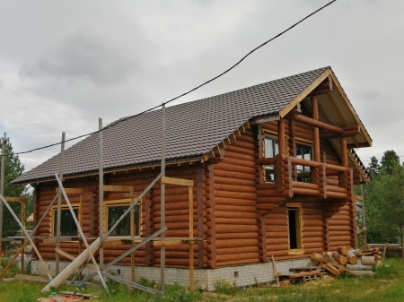 Срубный дом из бревен Пагинка, Кировская область, 2019 год